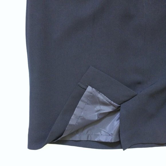 Norton McNaughton Dark Blue Navy Pencil Skirt Size 10P Career Knee Length NWT - Picture 5 of 9
